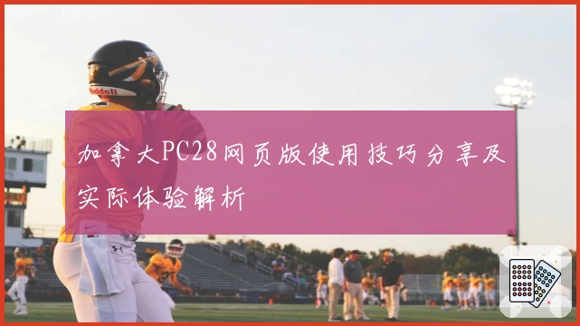 加拿大PC28网页版使用技巧分享及实际体验解析