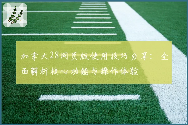 加拿大28网页版使用技巧分享：全面解析核心功能与操作体验
